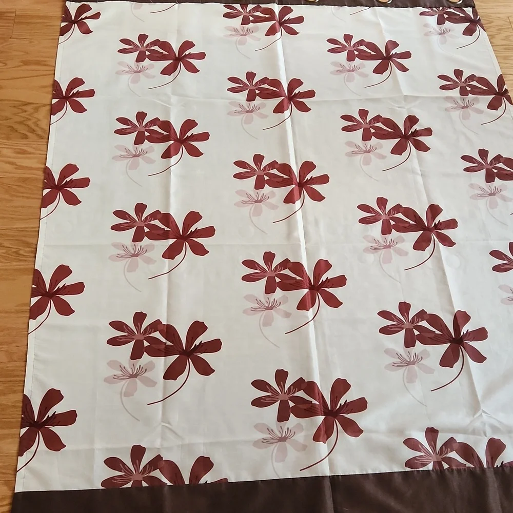 Beautiful flower print curtains